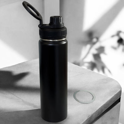 Gourde avec support magnétique pour téléphone portable