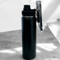 Gourde avec support magnétique pour téléphone portable