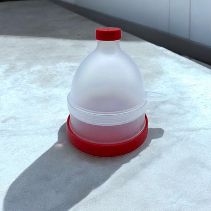 Récipient pour suppléments en poudre et en gélules